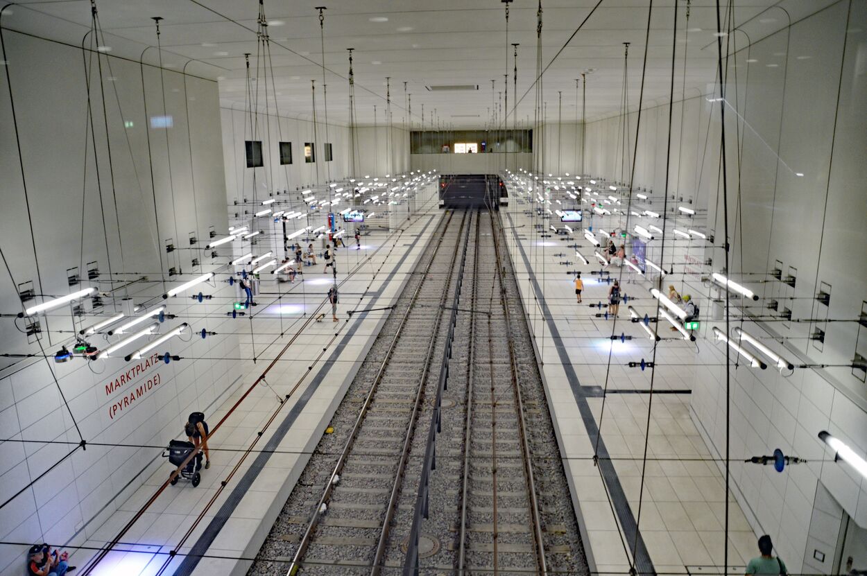 Stadtbahn Karlsruhe Innenstadttunnel und Tunnelrampen