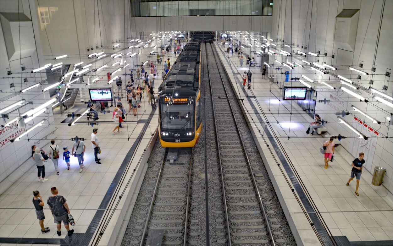 Stadtbahn Karlsruhe Innenstadttunnel und Tunnelrampen