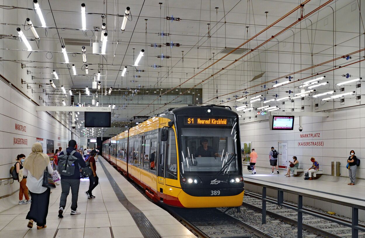 Stadtbahn Karlsruhe Innenstadttunnel und Tunnelrampen