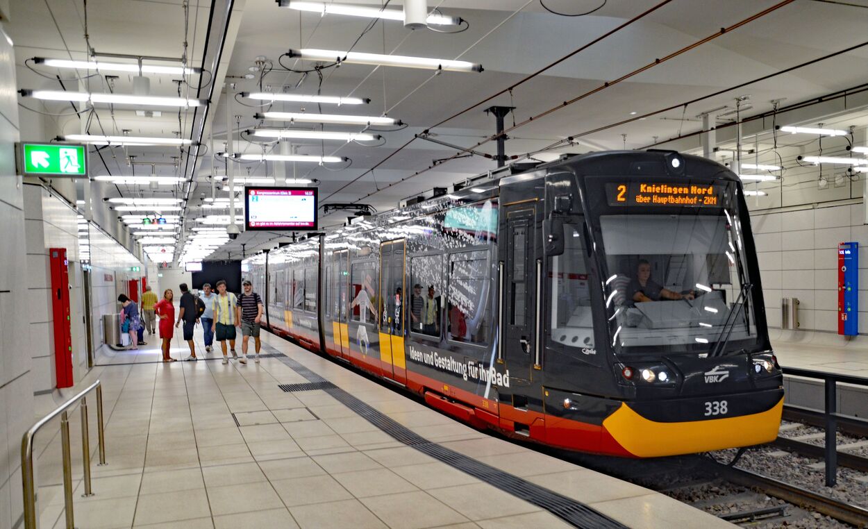 Stadtbahn Karlsruhe Innenstadttunnel und Tunnelrampen