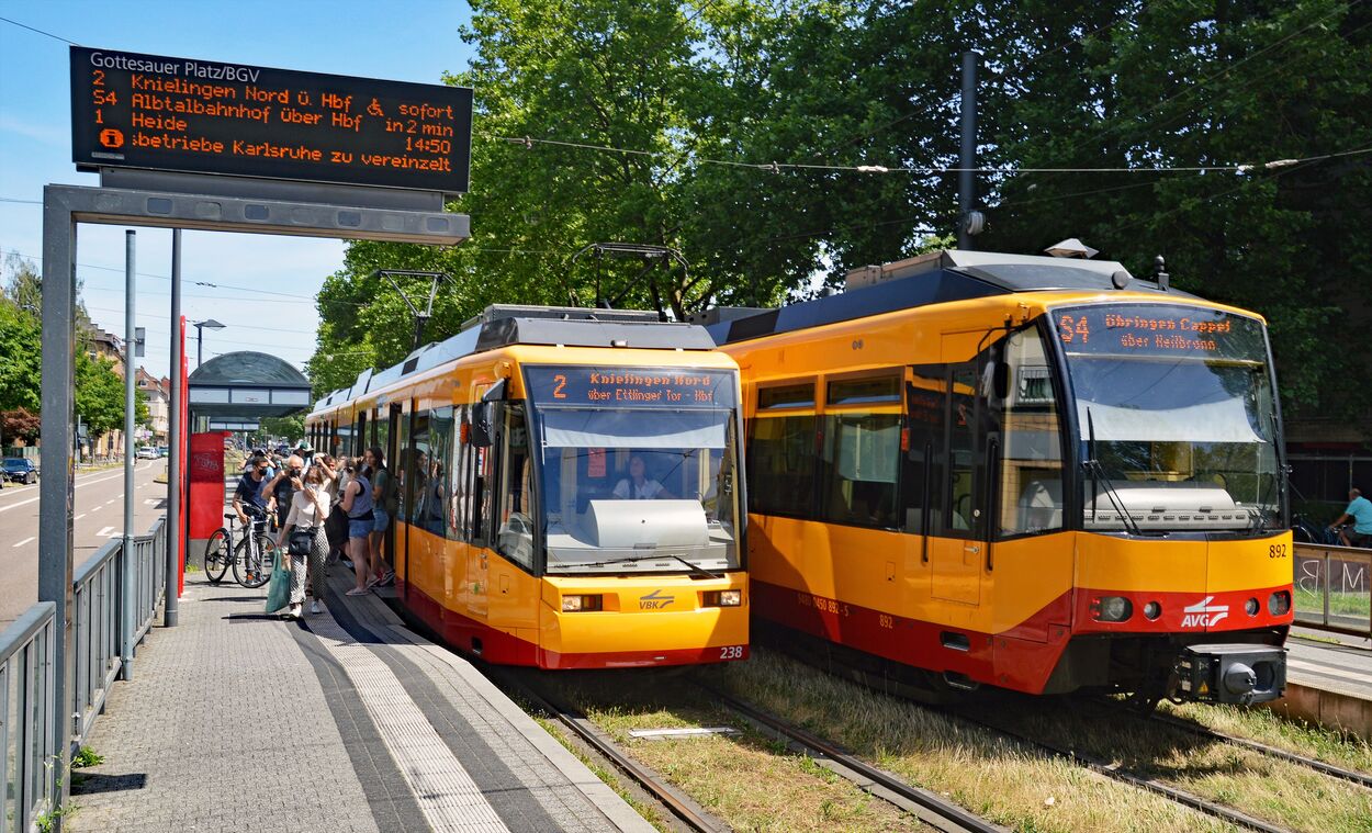 Stadtbahn Karlsruhe Innenstadttunnel und Tunnelrampen