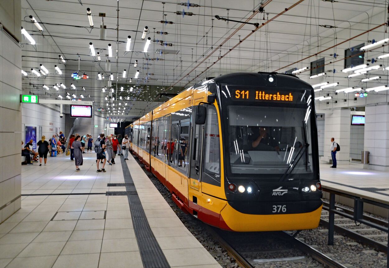 Stadtbahn Karlsruhe Innenstadttunnel und Tunnelrampen