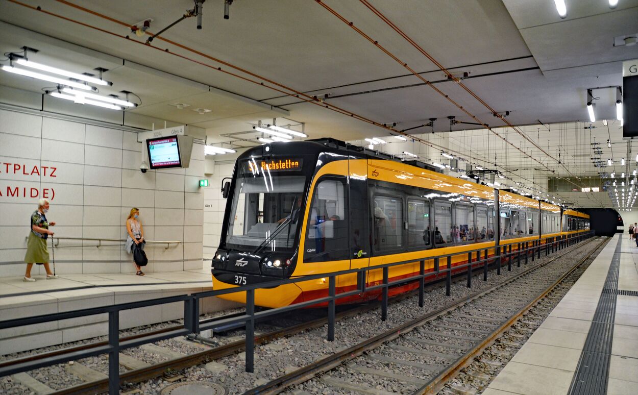 Stadtbahn Karlsruhe Innenstadttunnel und Tunnelrampen