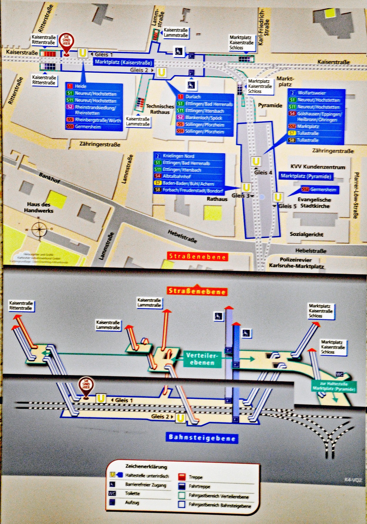 Stadtbahn Karlsruhe Innenstadttunnel und Tunnelrampen