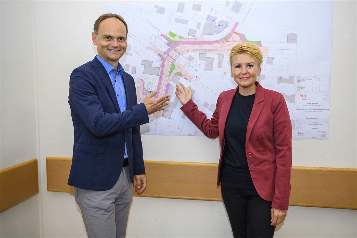 ÖBB: Grünes Licht für Bau der Bahnunterführung in Klagenfurt Waidmannsdorf