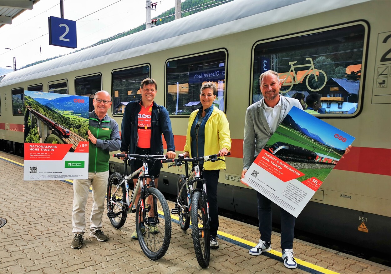 ÖBB erweitern den „Freizeit- & Radsprinter Hohe Tauern“ Fernverkehr im Zweistudentak