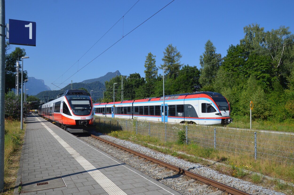 Fahrzeugsegnung der Bayerischen RegioBahn im Bahnhof Bad Reichenhall