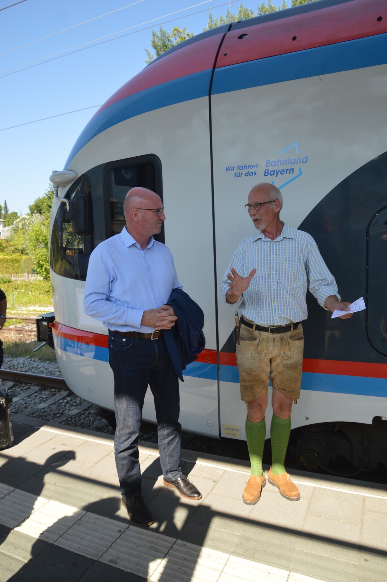 Fahrzeugsegnung der Bayerischen RegioBahn im Bahnhof Bad Reichenhall