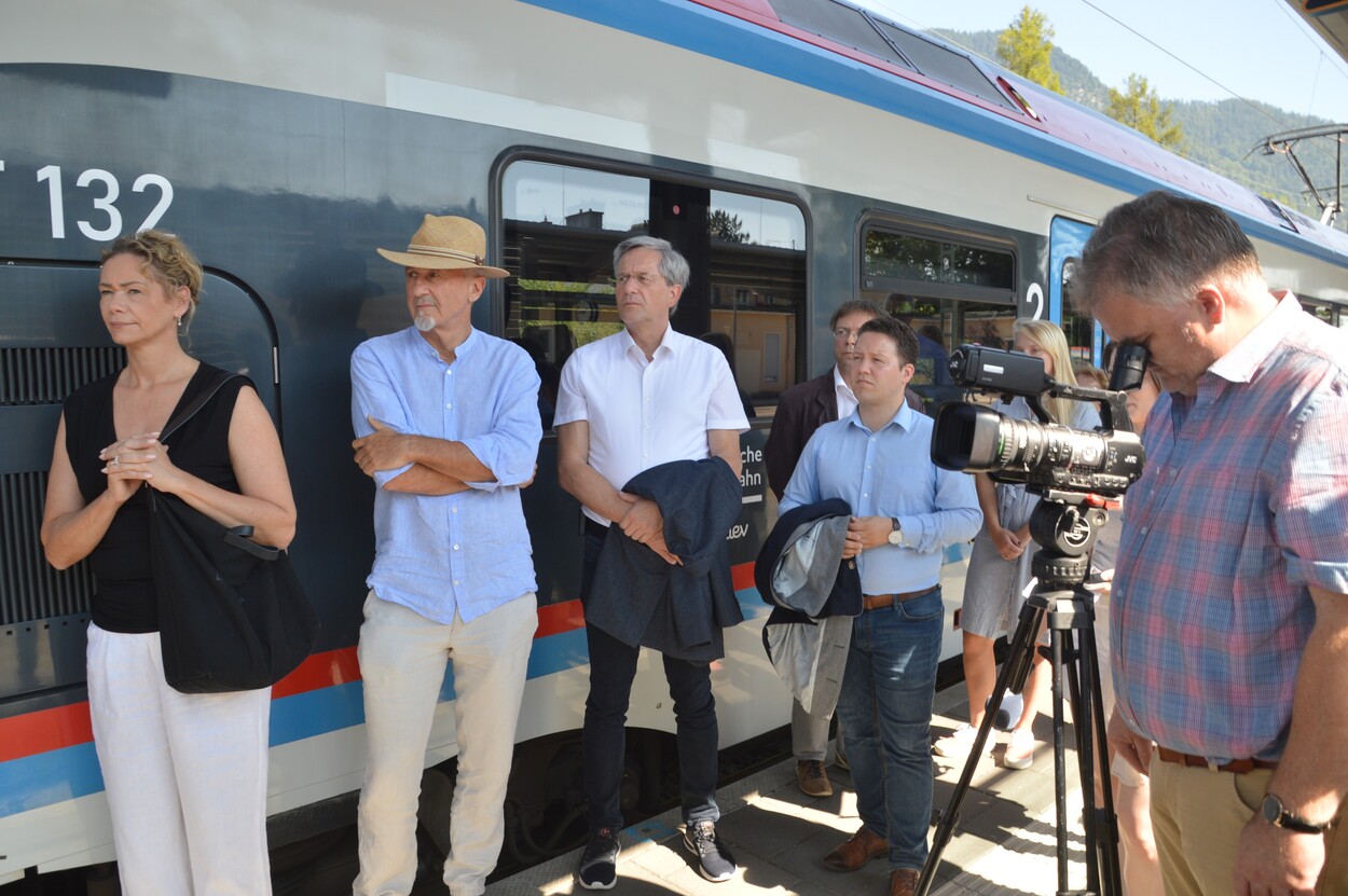 Fahrzeugsegnung der Bayerischen RegioBahn im Bahnhof Bad Reichenhall