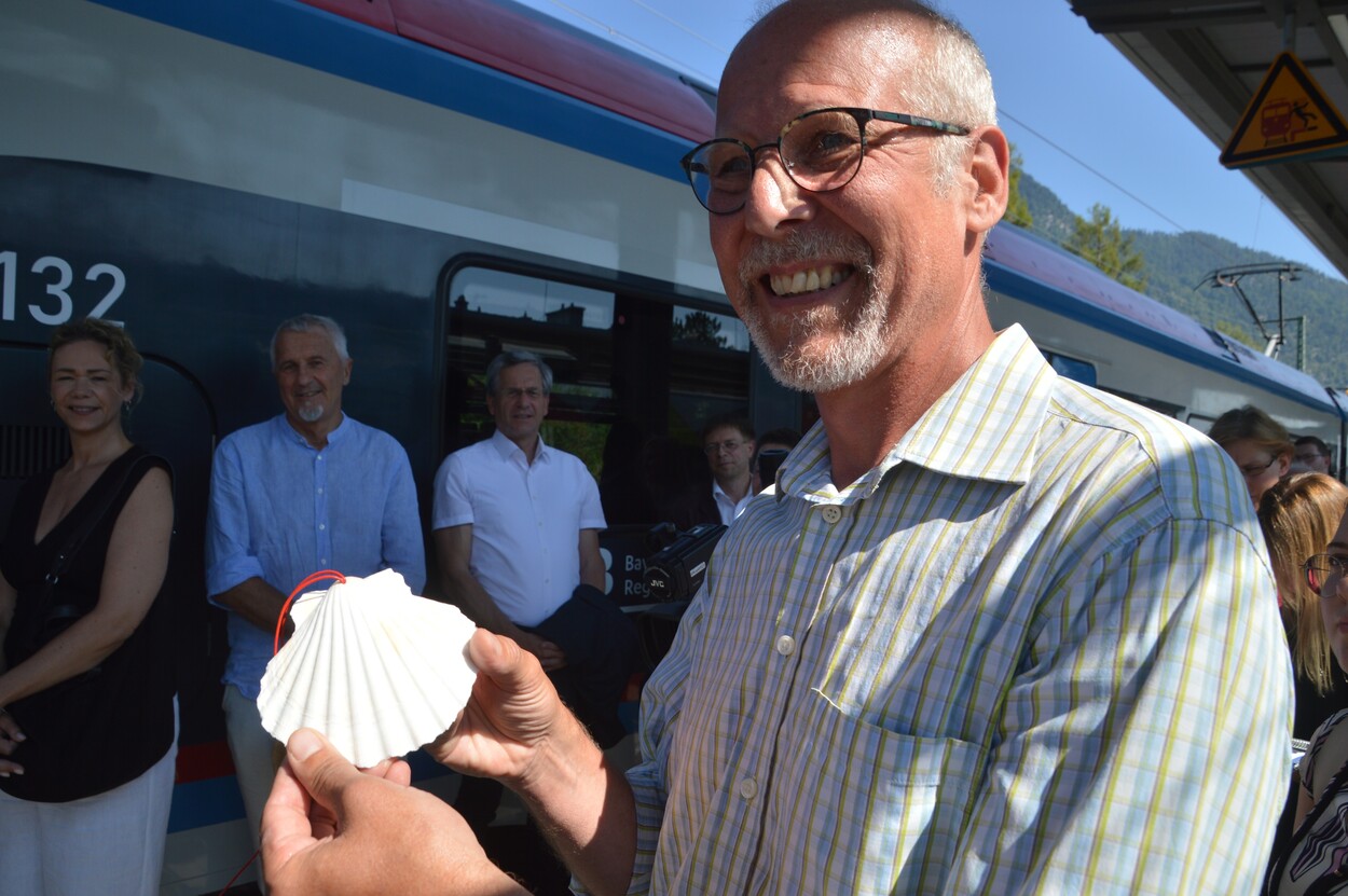 Fahrzeugsegnung der Bayerischen RegioBahn im Bahnhof Bad Reichenhall