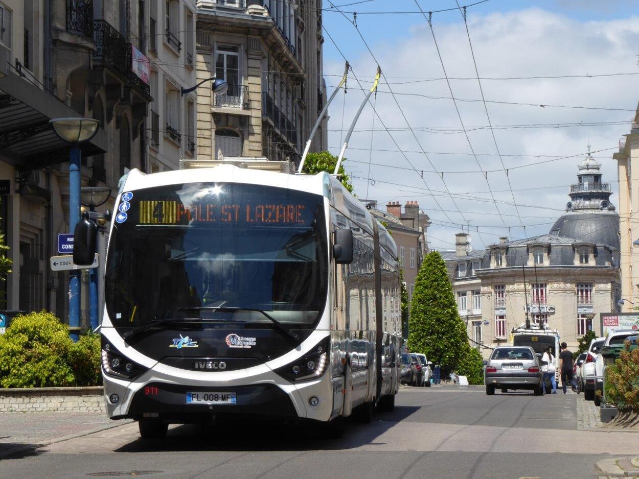 Limoges - trolleybus city