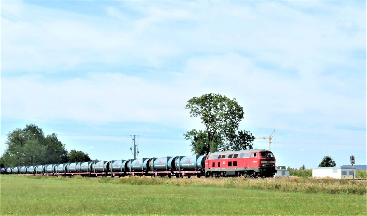 Müllzug auf der Bayerischen Tauernbahn wie „in alten Zeiten“ mit Baureihe 218