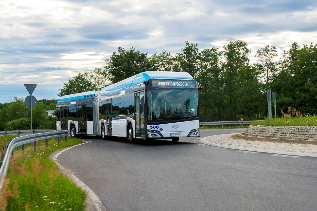 Solaris hat am 14. September 2022 erstmals seinen Wasserstoffbus Urbino 18 hydrogen vorgestellt.