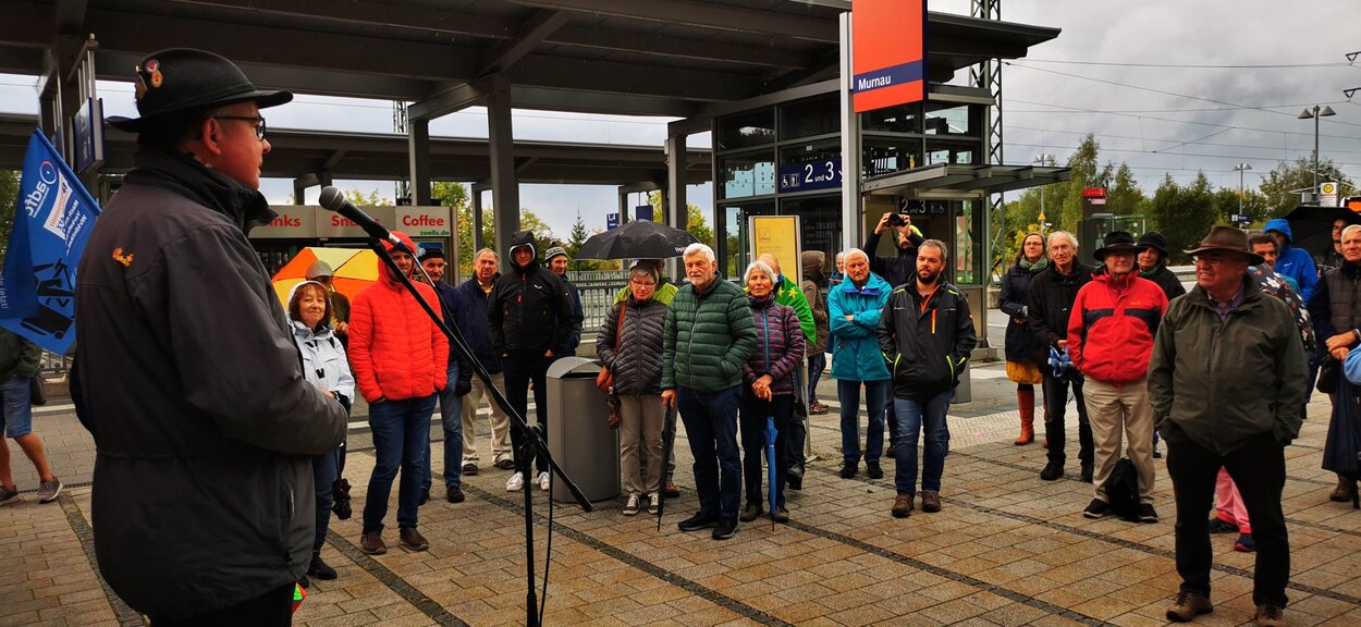 Werdenfelsbahn: Kundgebung am Murnauer Bahnhof setzt starkes Signal aus der Region