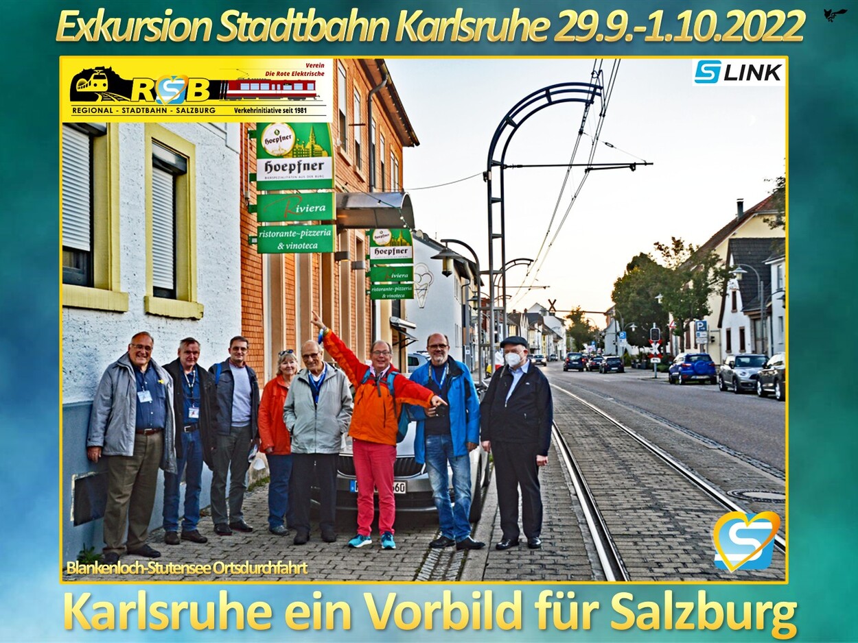 Collagen Erinnerungsbilder Exkursion Stadtbahn Karlsruhe 2022