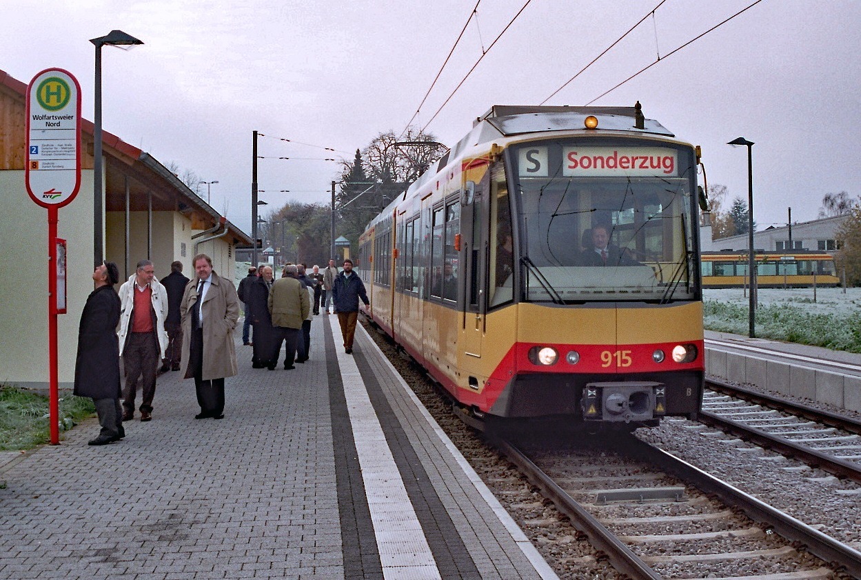 Horber Schienentage 2005 Exkursion zum "Karlsruher Modell" mit Dir. Dr. Dieter Ludwig und Horst Emmerich