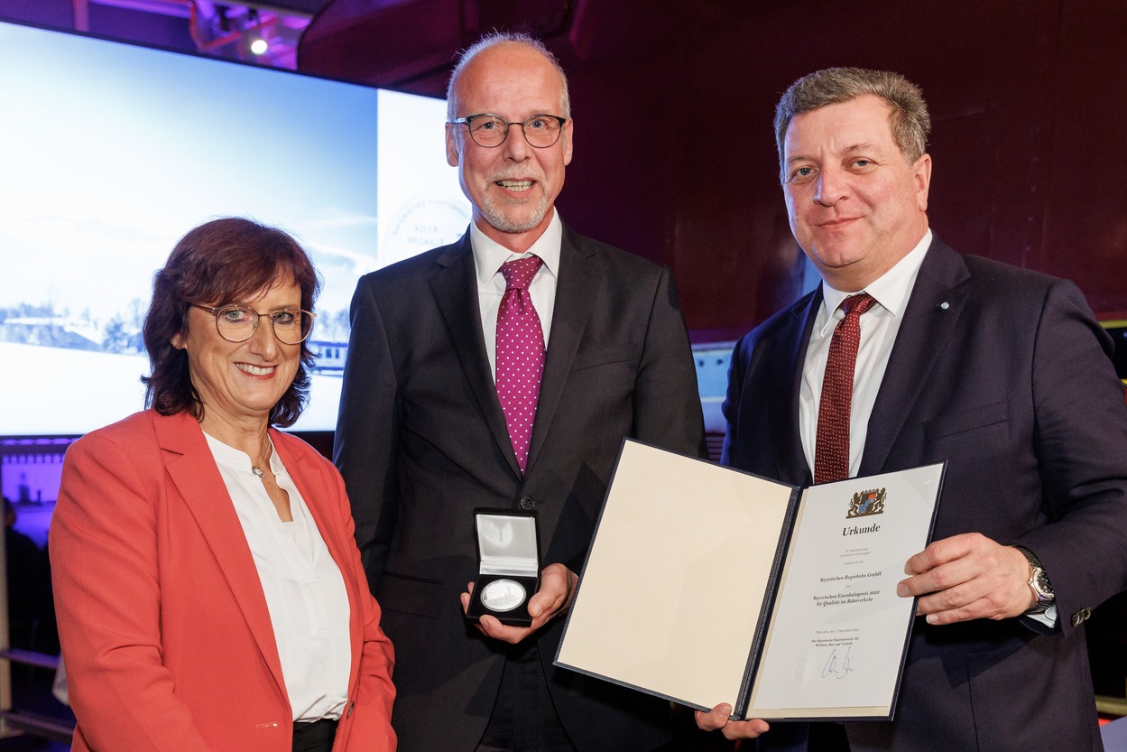 BRB mit Bayerischem Eisenbahnpreis ausgezeichnet