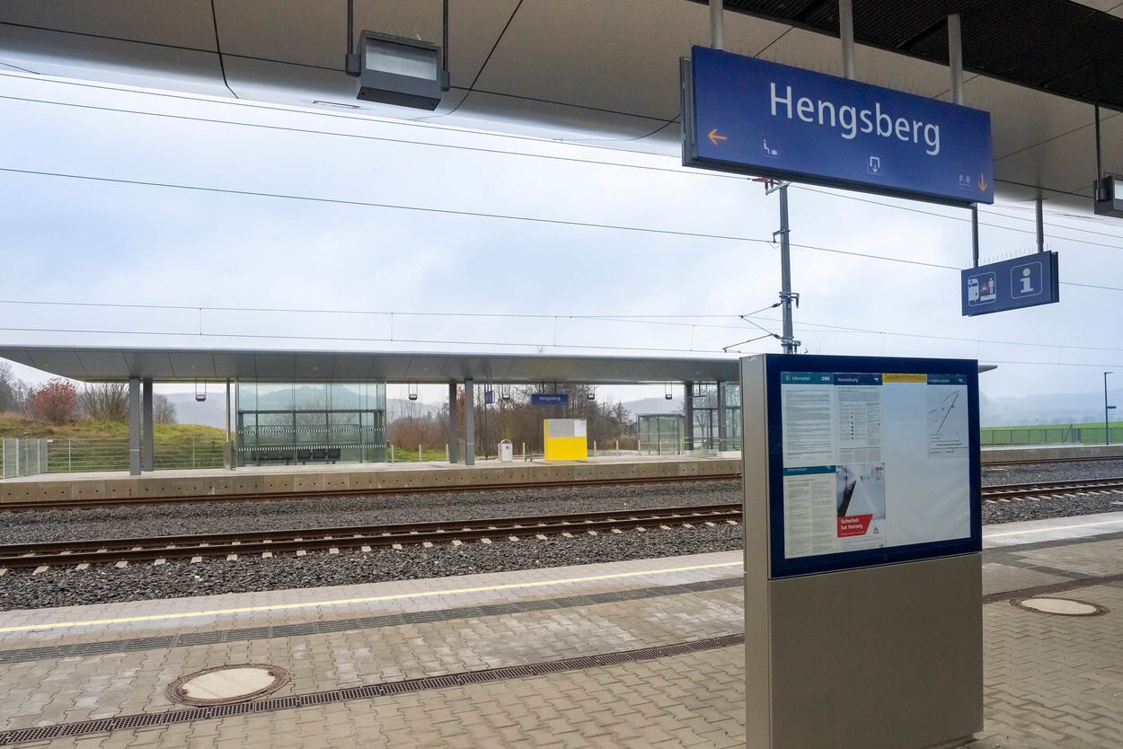 Fit für die Koralmbahn: Neuer Bahnsteig am Bahnhof Hengsberg geht in Betrieb