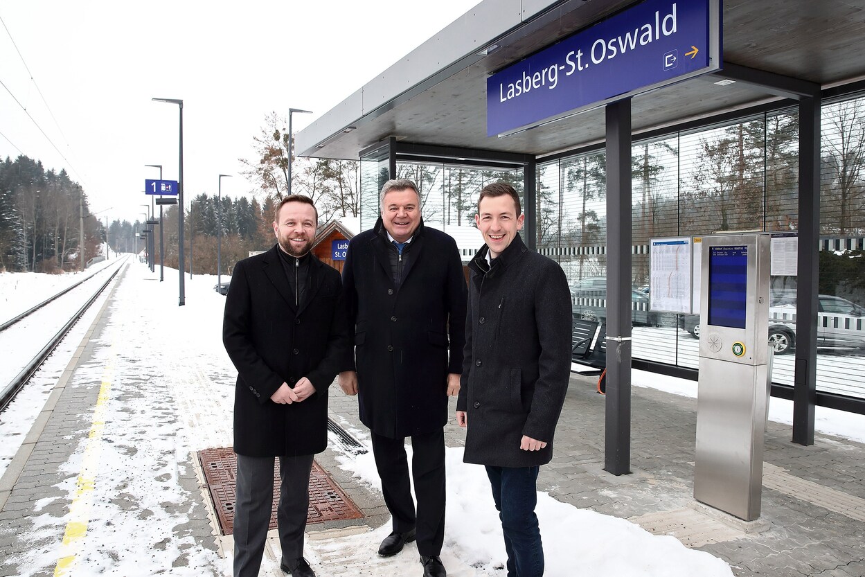 ÖBB: Modernisierung Haltestelle Lasberg-St. Oswald erfolgreich abgeschlossen