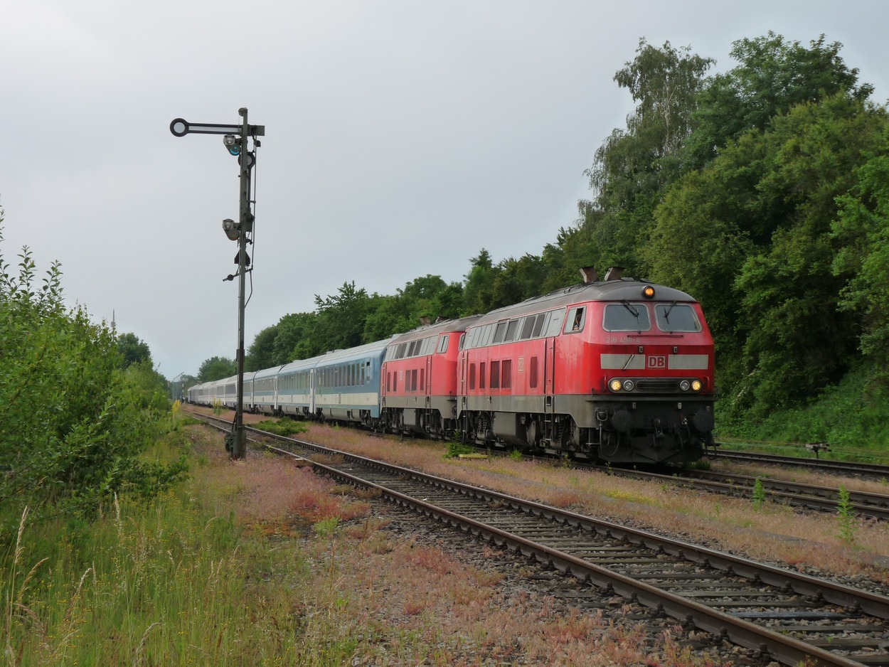 Umleitungsverkehr auf der ABS38