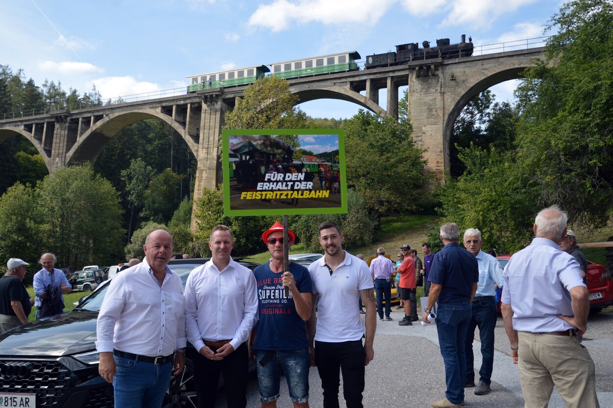 Demonstration - Für den Erhalt der Feistritztalbahn!