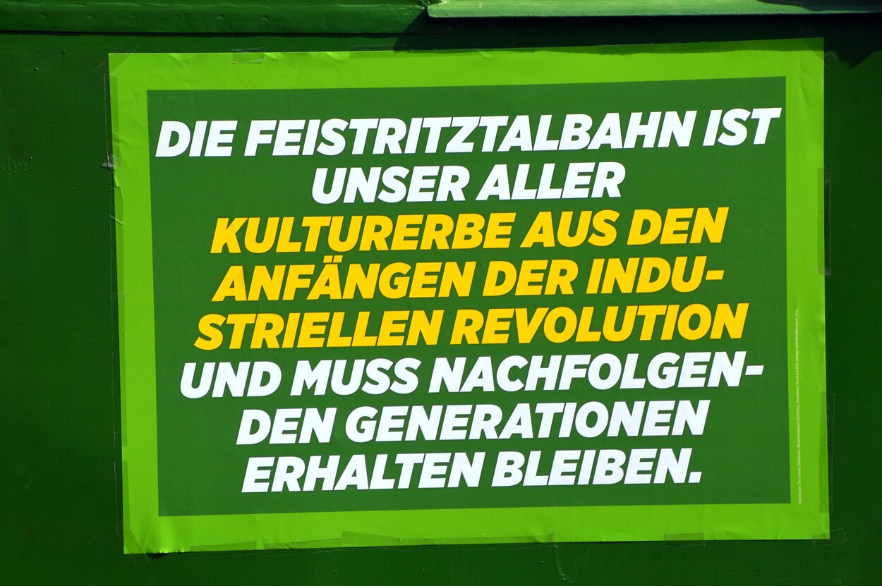 Demonstration - Für den Erhalt der Feistritztalbahn!