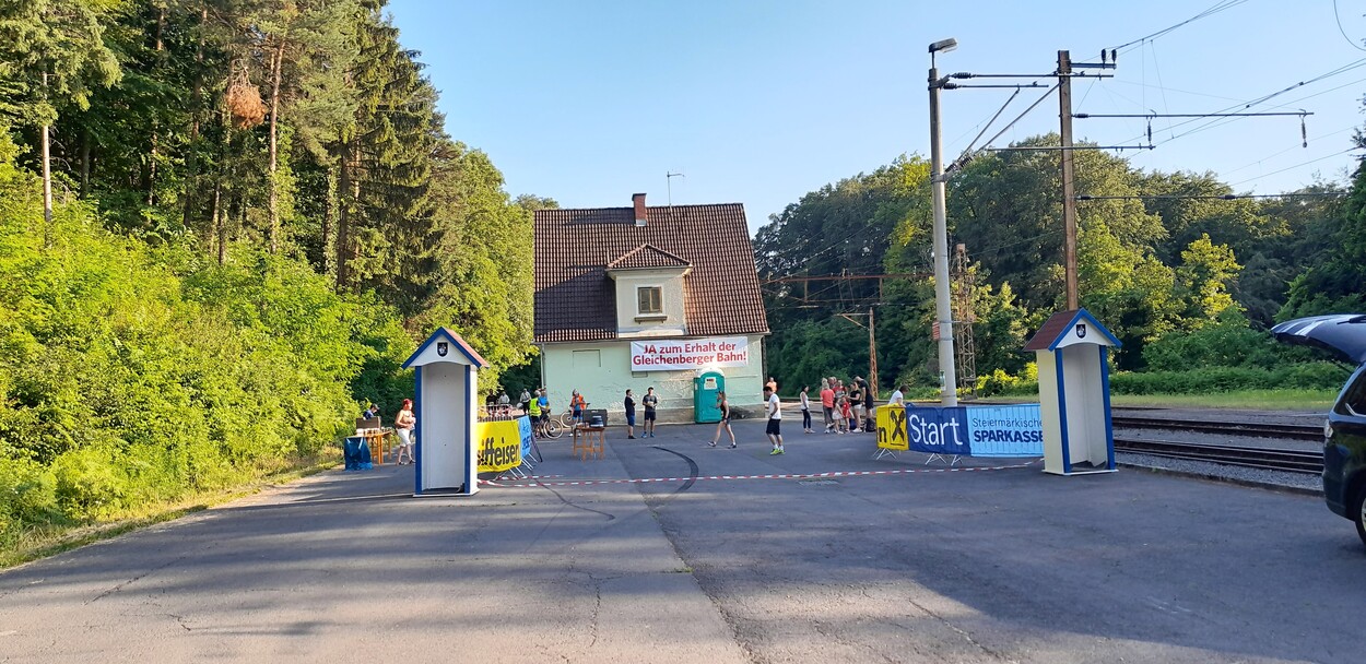 Start am Bahnhof Gnas - 5. Sonnwendlauf am 11. Juni 2022