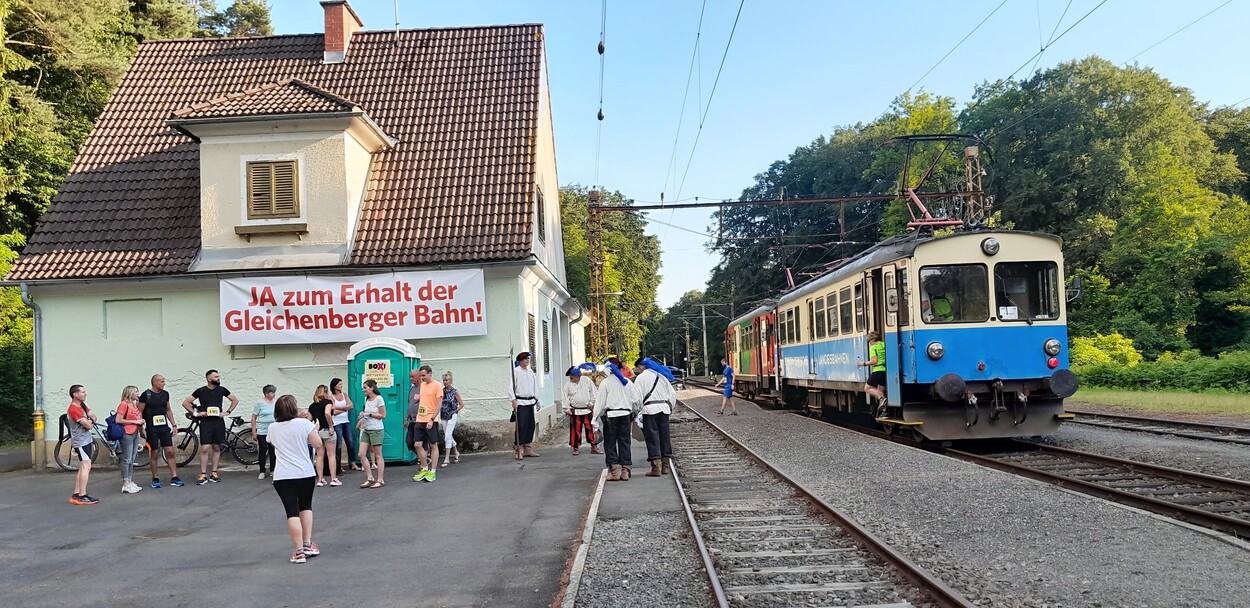 Start am Bahnhof Gnas - 5. Sonnwendlauf am 11. Juni 2022