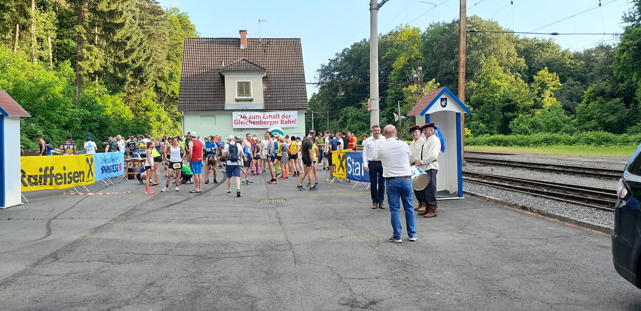 Start am Bahnhof Gnas - 5. Sonnwendlauf am 11. Juni 2022