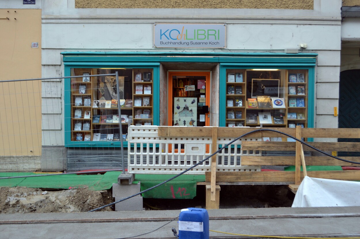 Bau der Traunseetram in Gmunden