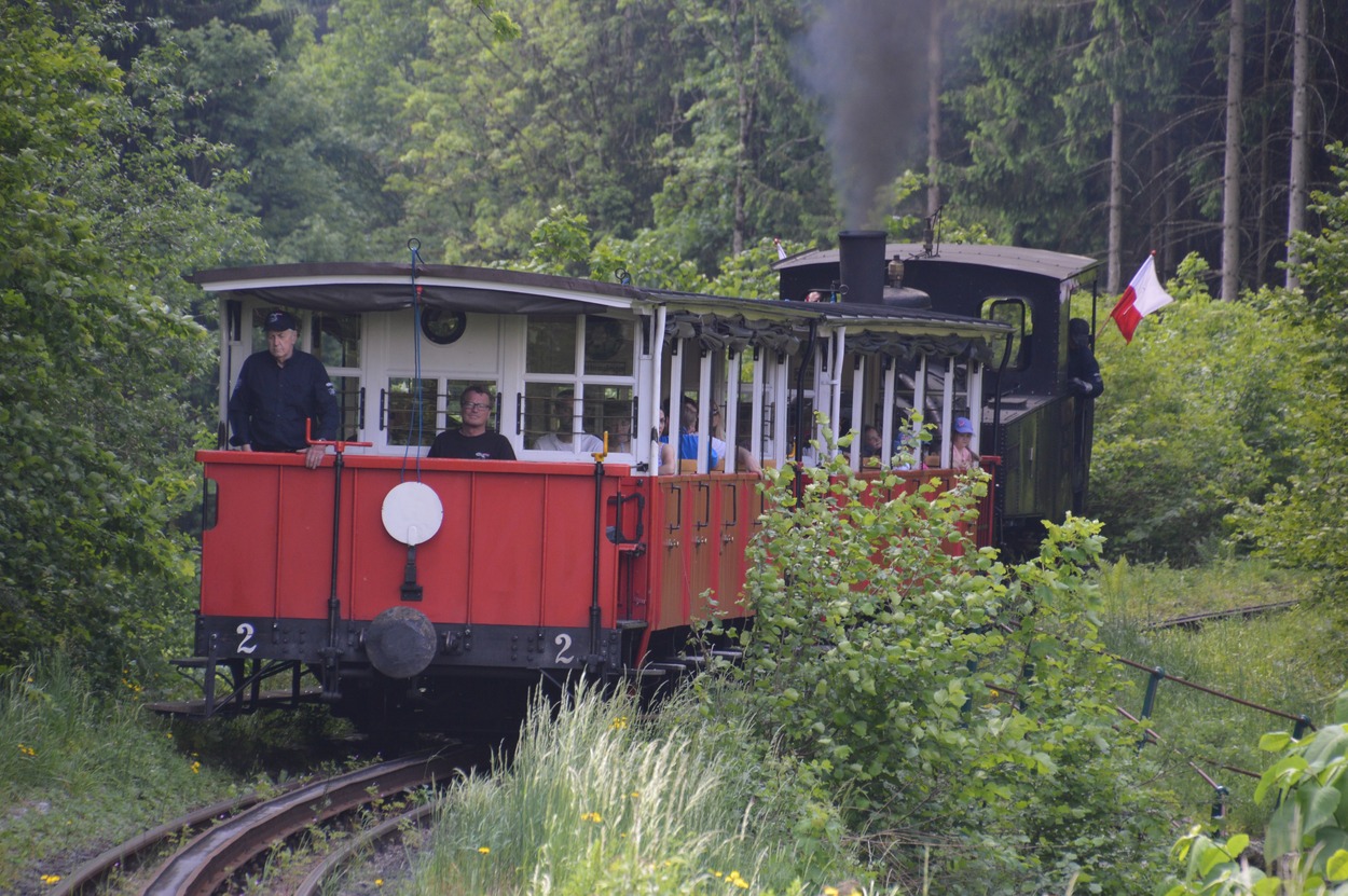 Achenseebahn Dampfzug auf Steilstrecke