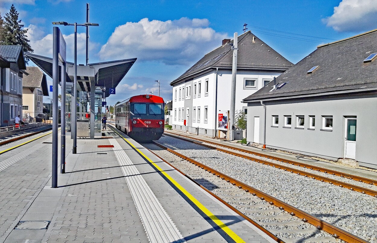 Der neue Bahnhof in Mattighofen