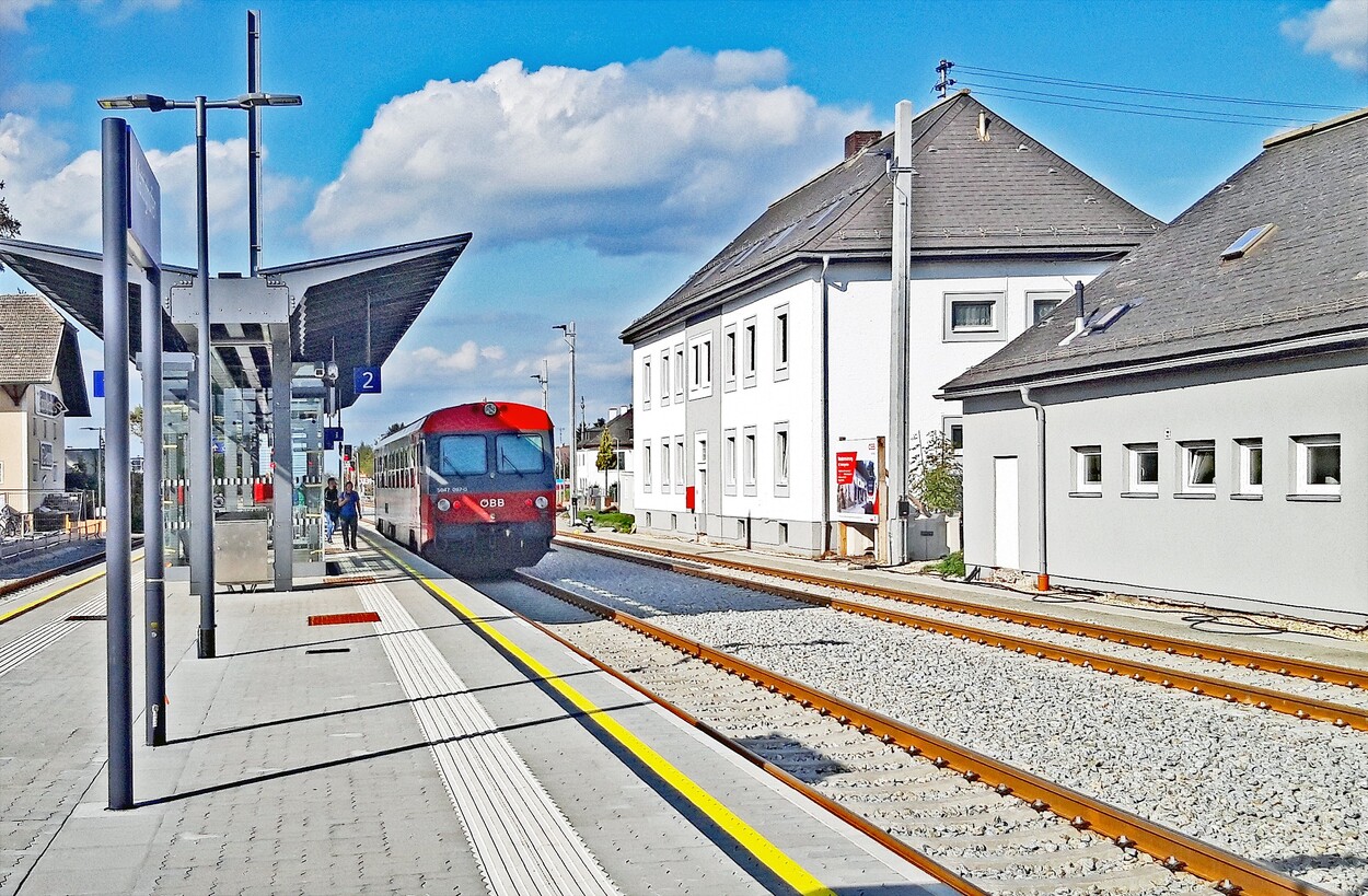 Der neue Bahnhof in Mattighofen