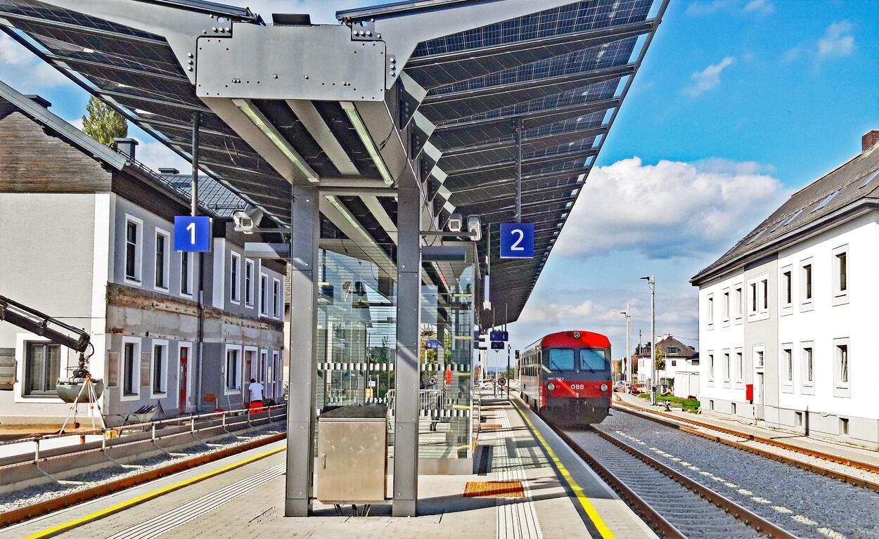 Der neue Bahnhof in Mattighofen