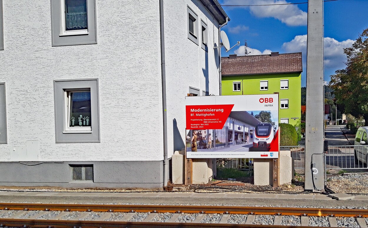 Der neue Bahnhof in Mattighofen