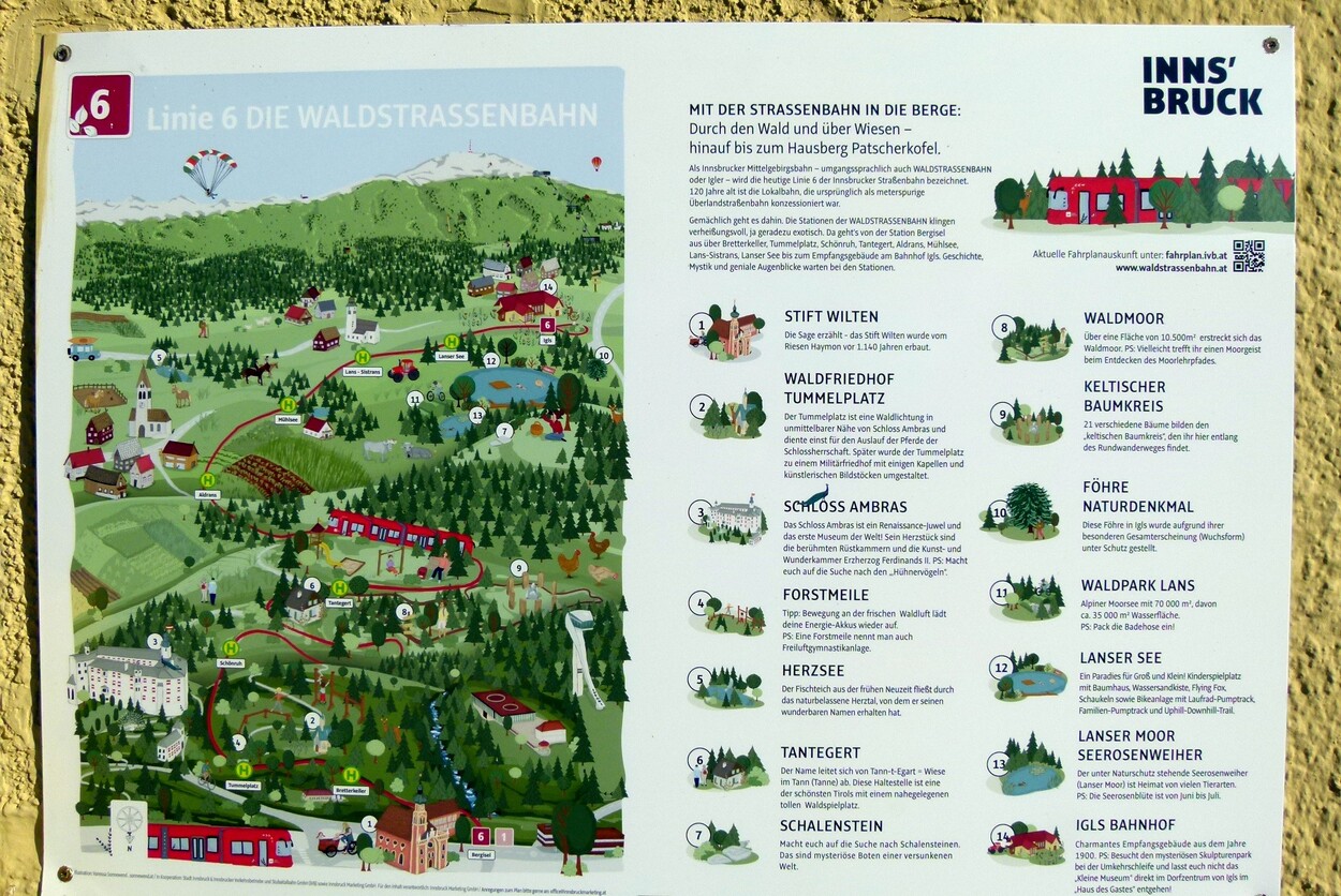 Innsbrucker Mittelgebirgsbahn - Straßenbahn Linie 6