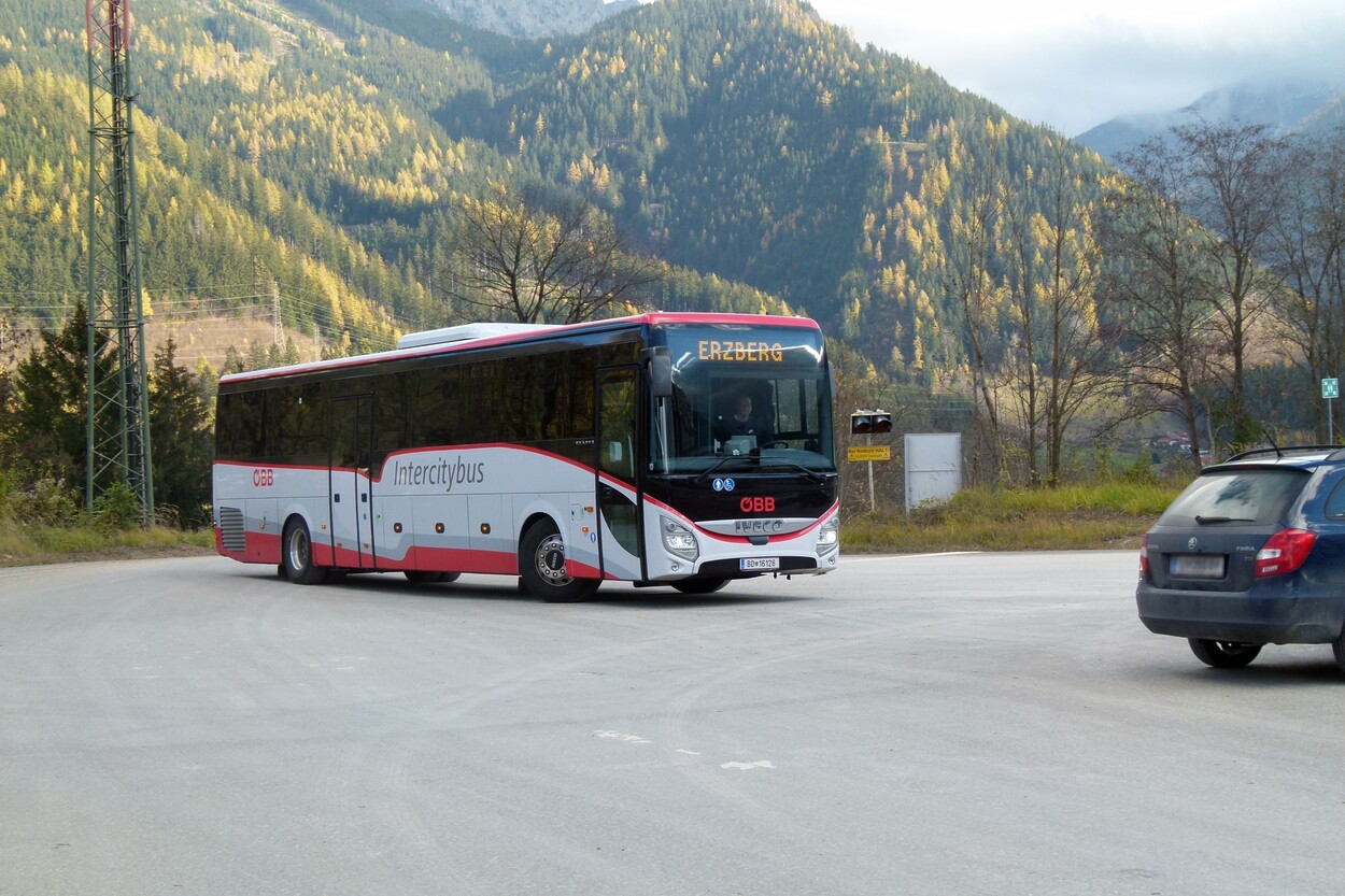 Güter-Trolley System auf dem steirischen Erzberg