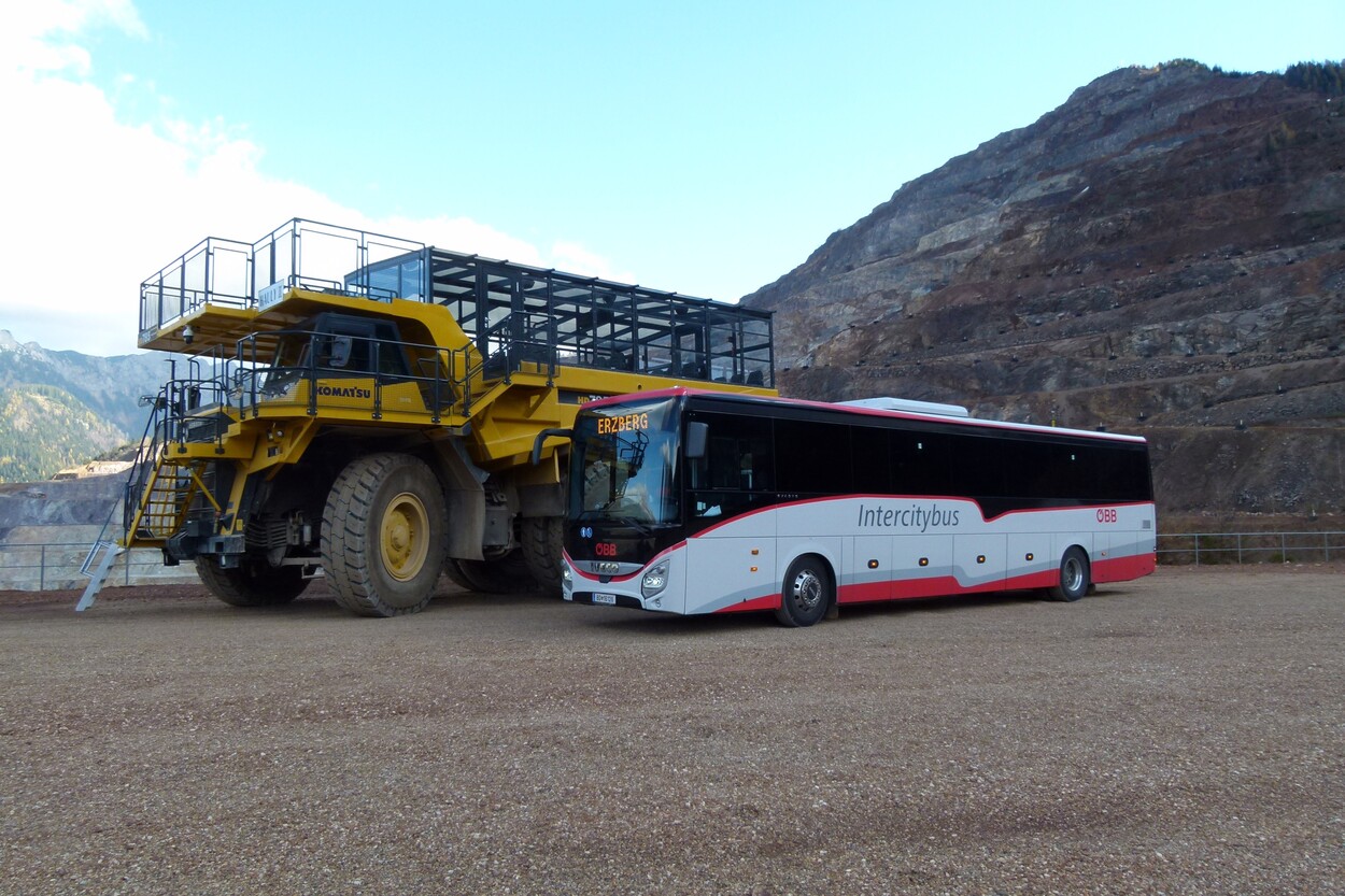 Güter-Trolley System auf dem steirischen Erzberg