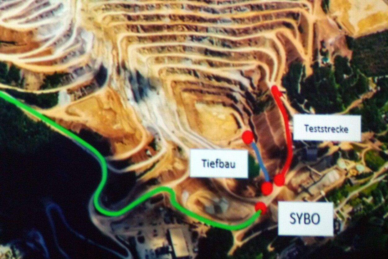 Güter-Trolley System auf dem steirischen Erzberg