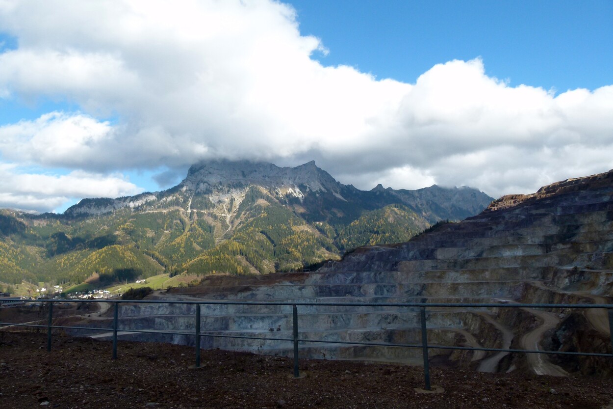 Güter-Trolley System auf dem steirischen Erzberg