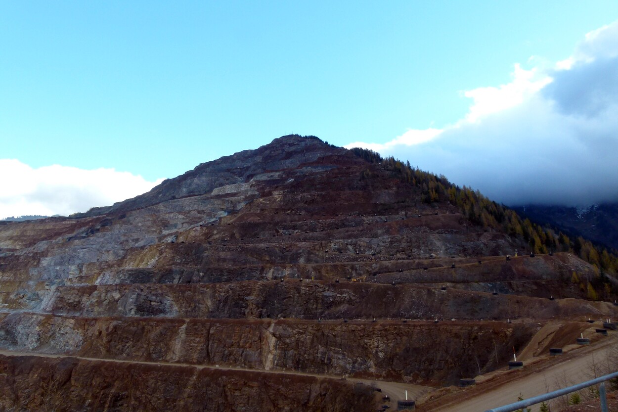 Güter-Trolley System auf dem steirischen Erzberg