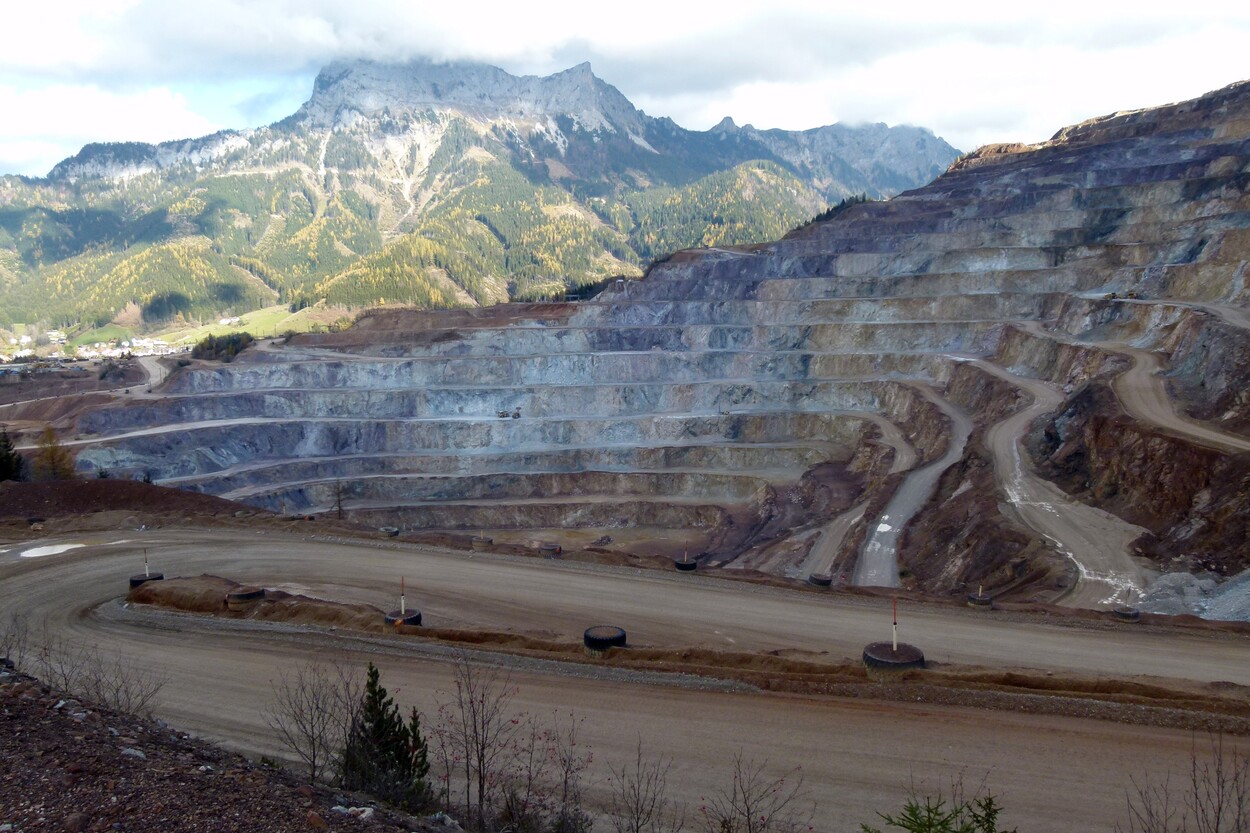 Güter-Trolley System auf dem steirischen Erzberg