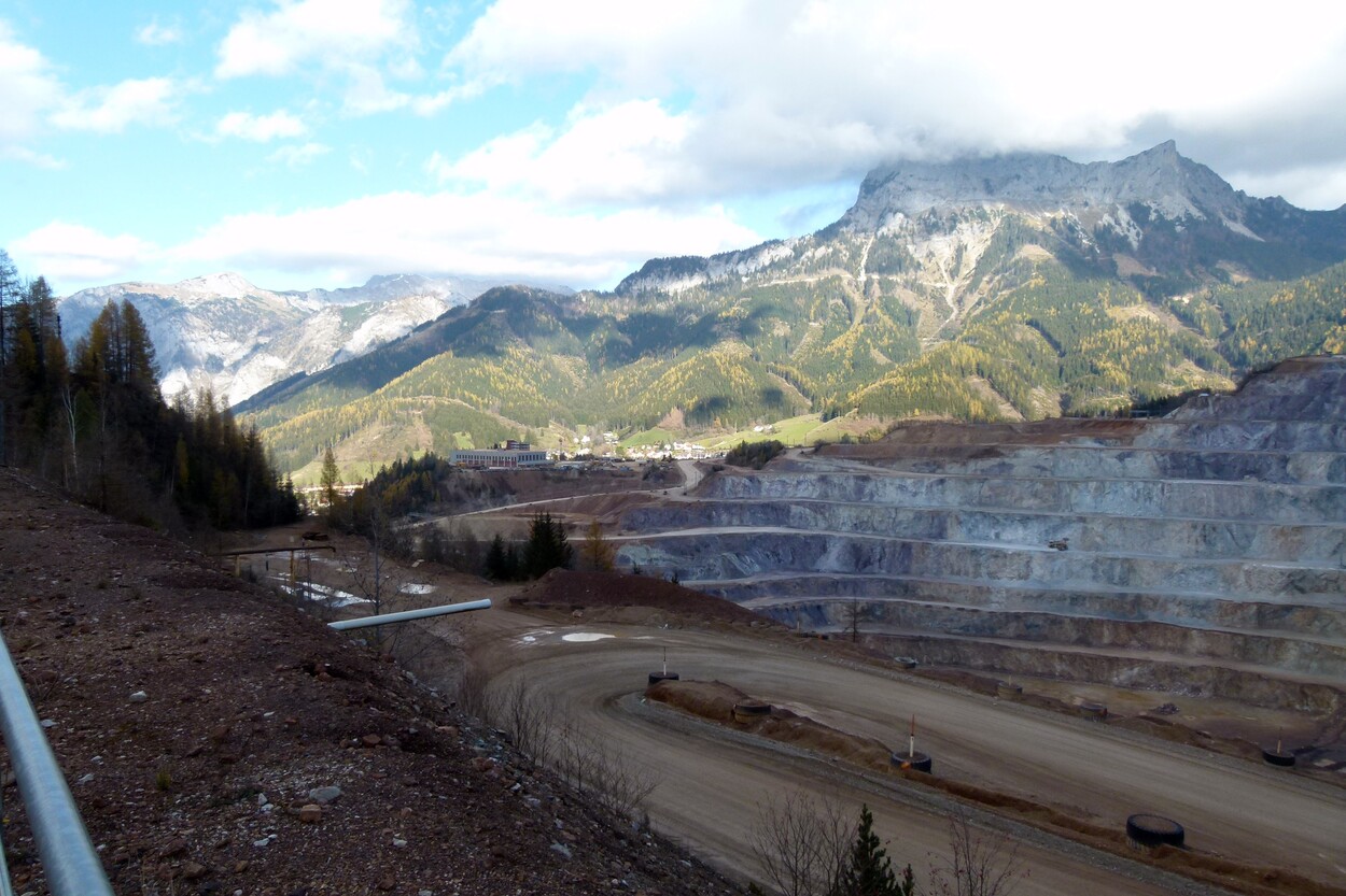 Güter-Trolley System auf dem steirischen Erzberg