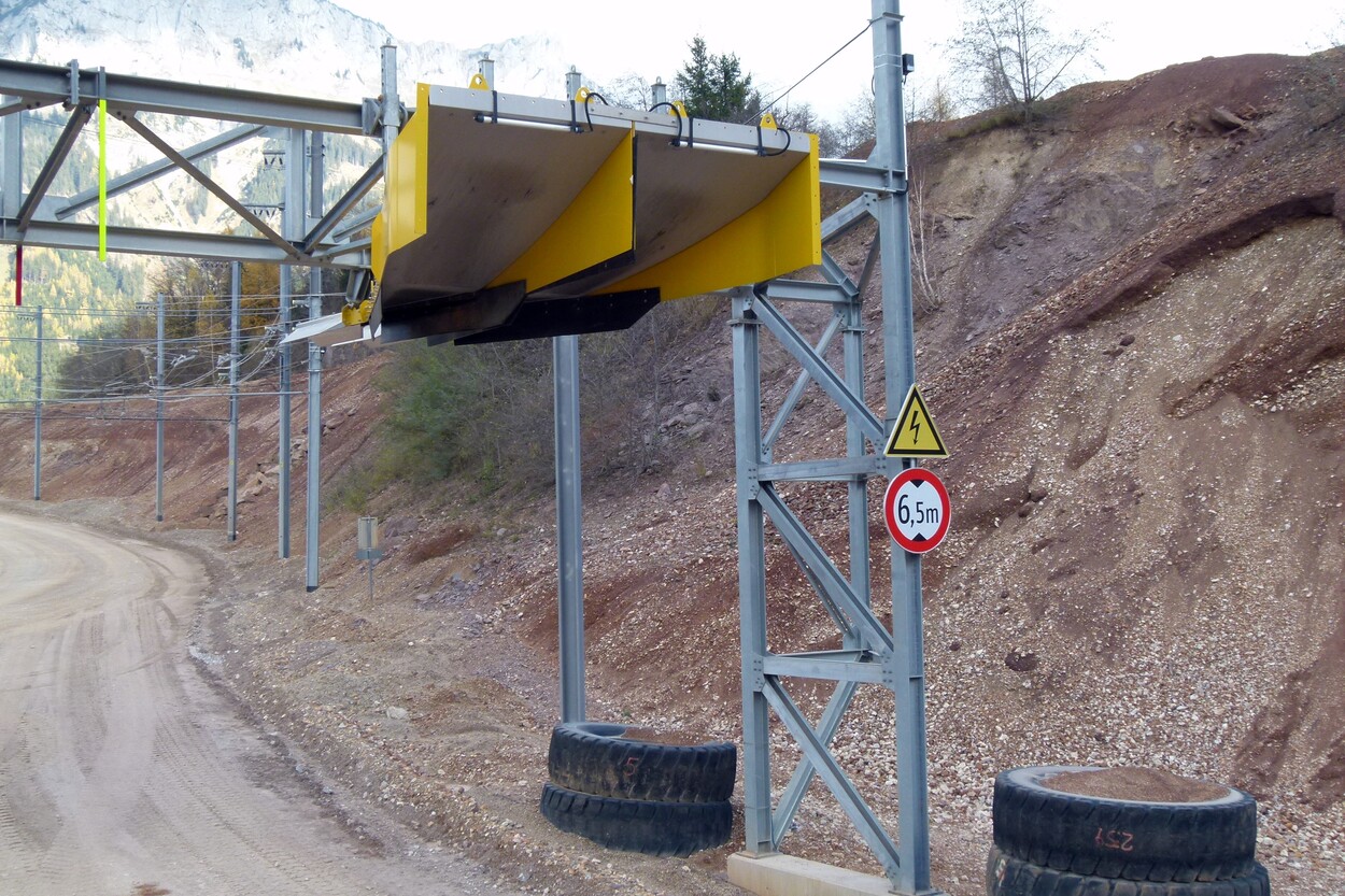 Güter-Trolley System auf dem steirischen Erzberg