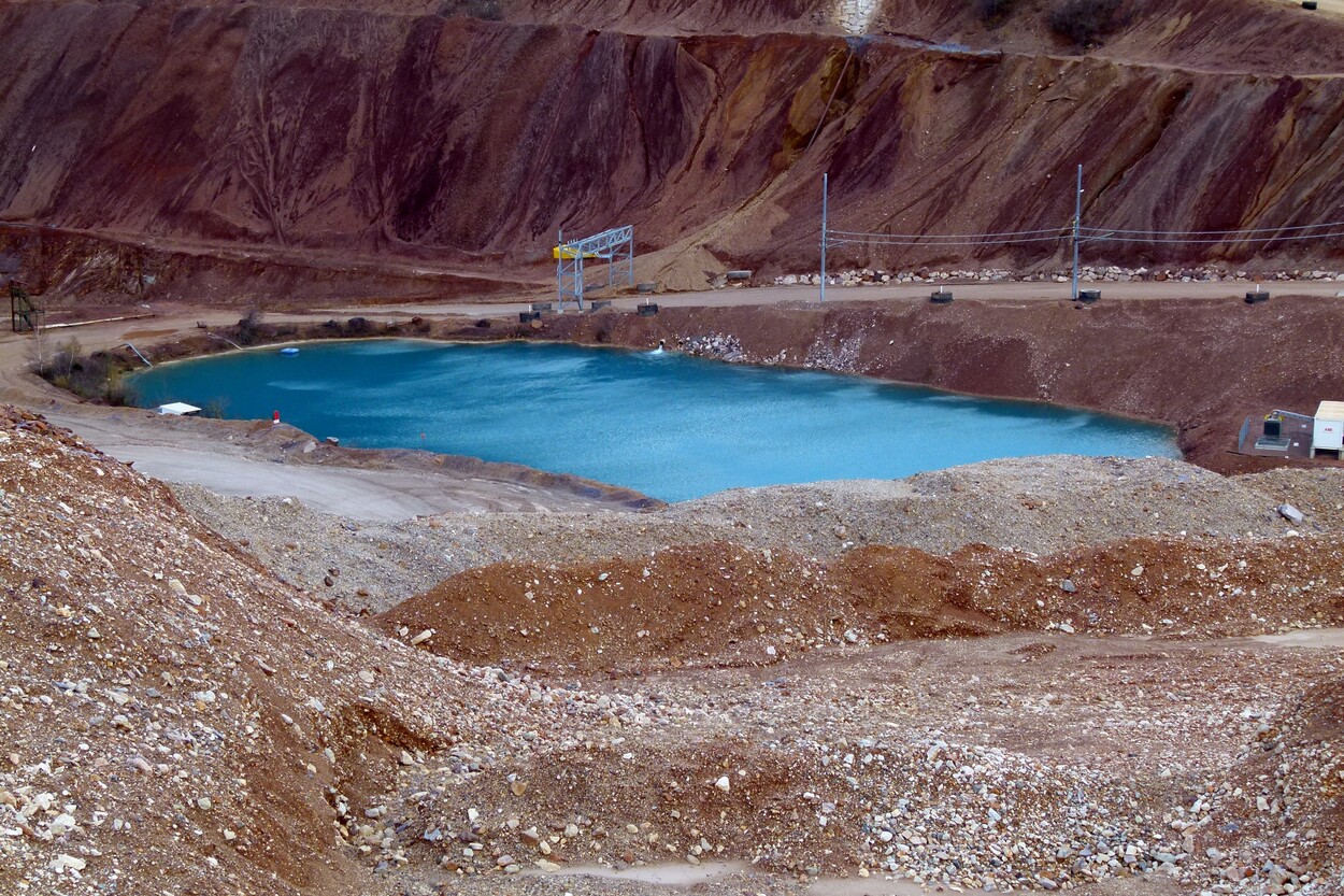 Güter-Trolley System auf dem steirischen Erzberg