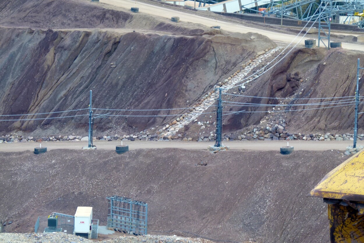Güter-Trolley System auf dem steirischen Erzberg