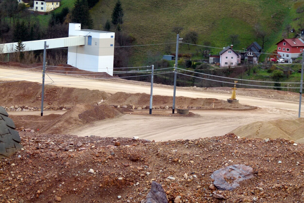 Güter-Trolley System auf dem steirischen Erzberg