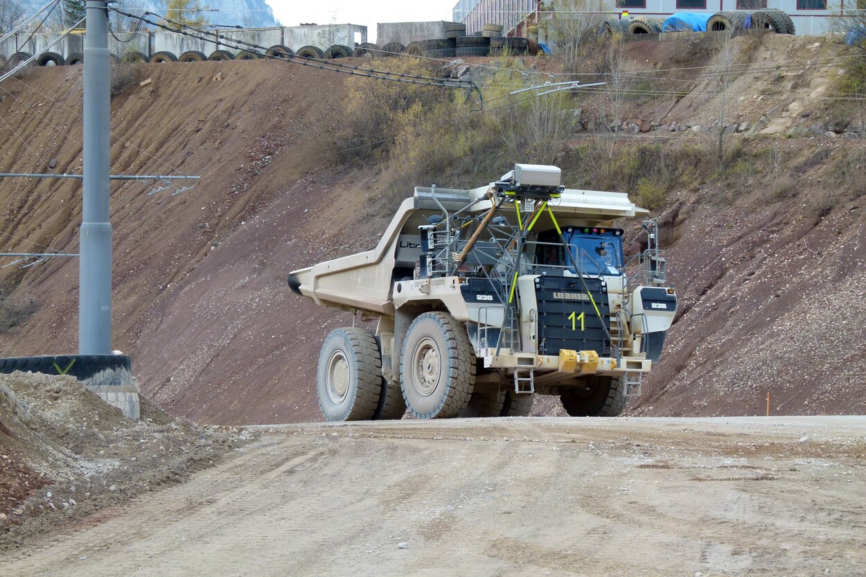 Güter-Trolley System auf dem steirischen Erzberg