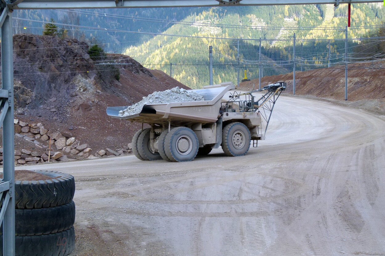 Güter-Trolley System auf dem steirischen Erzberg