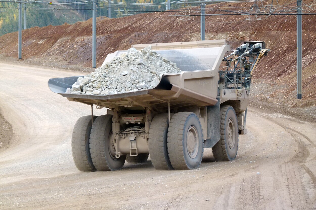 Güter-Trolley System auf dem steirischen Erzberg